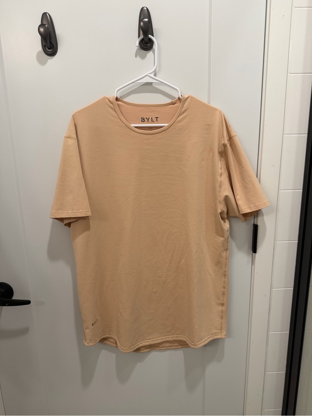 BYLT Basics Men's Short Sleeve Crew Tee in Tan